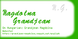 magdolna grandjean business card